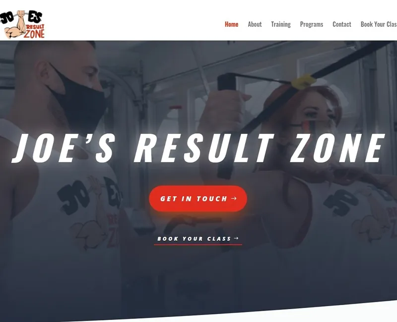 Joes Result Zone website screenshot